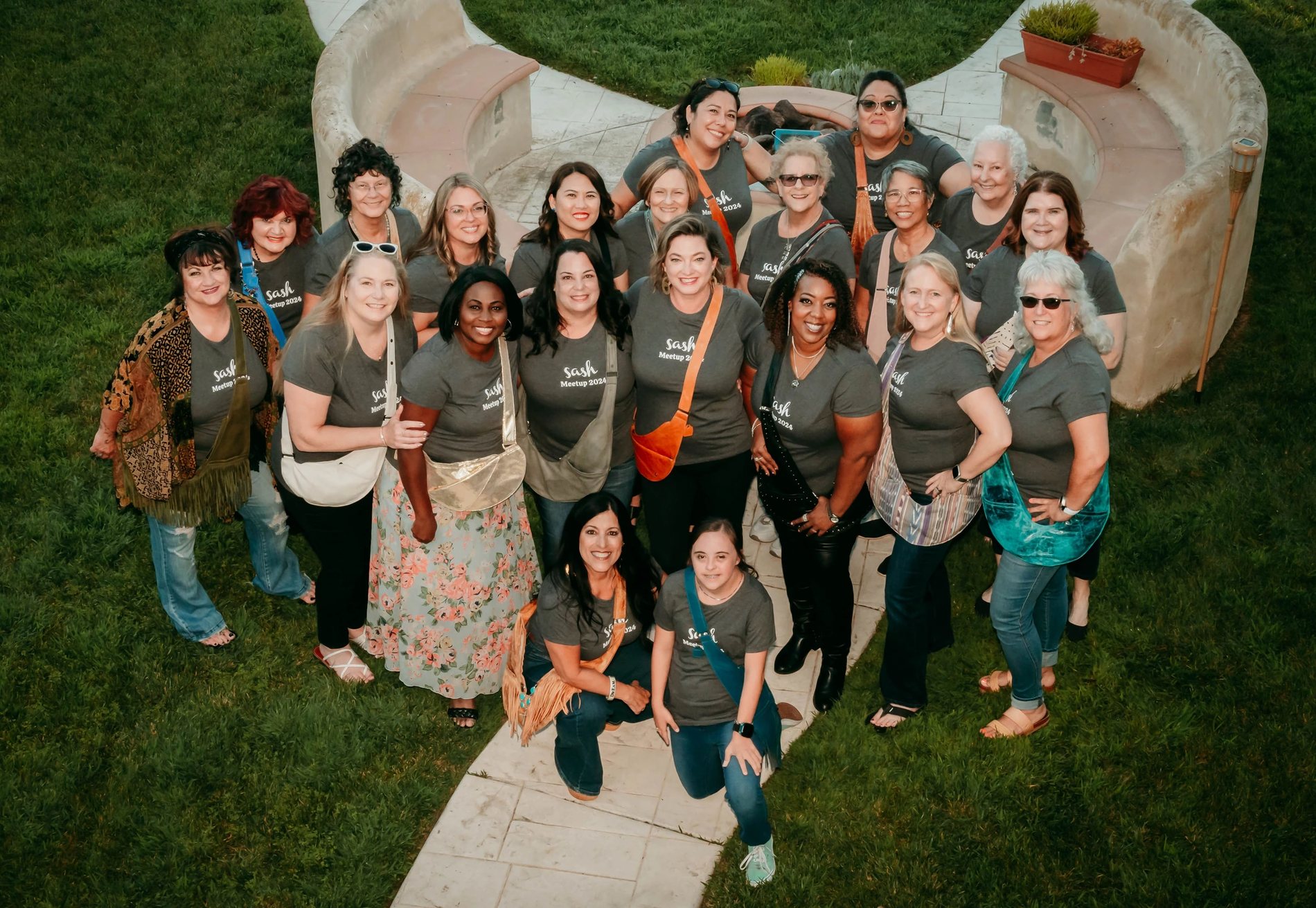 Sash Sisters gathered together at the 2024 meetup
